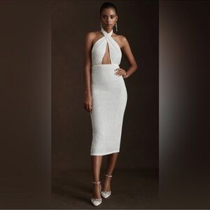 Ronny Kobo Collection Zack Sequin Halter Dress